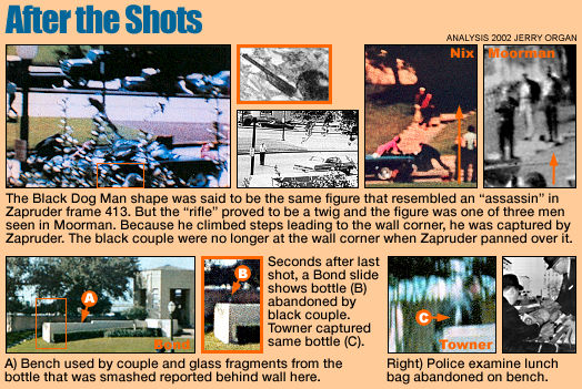 Dealey Plaza in the wake of the shots